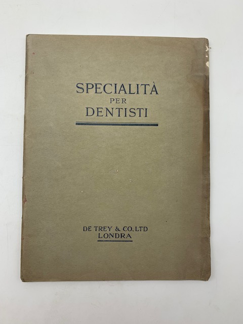 Specialità per dentisti. De Trey & Co LTD Londra (Catalogo)